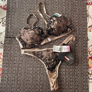 BNWT Lovable Bra & Thong Set